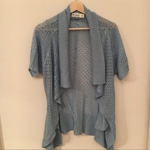 open knit cardigan
